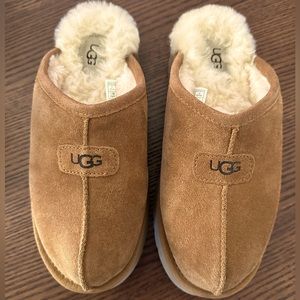 UGG Discoquette Genuine Shearling Slide Slipper Chestnut
